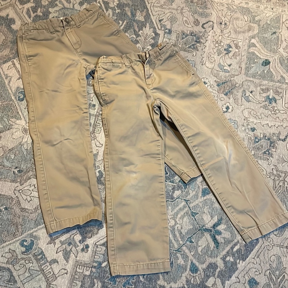 Two Pair of J. Crew Boys Khaki Dress Pants